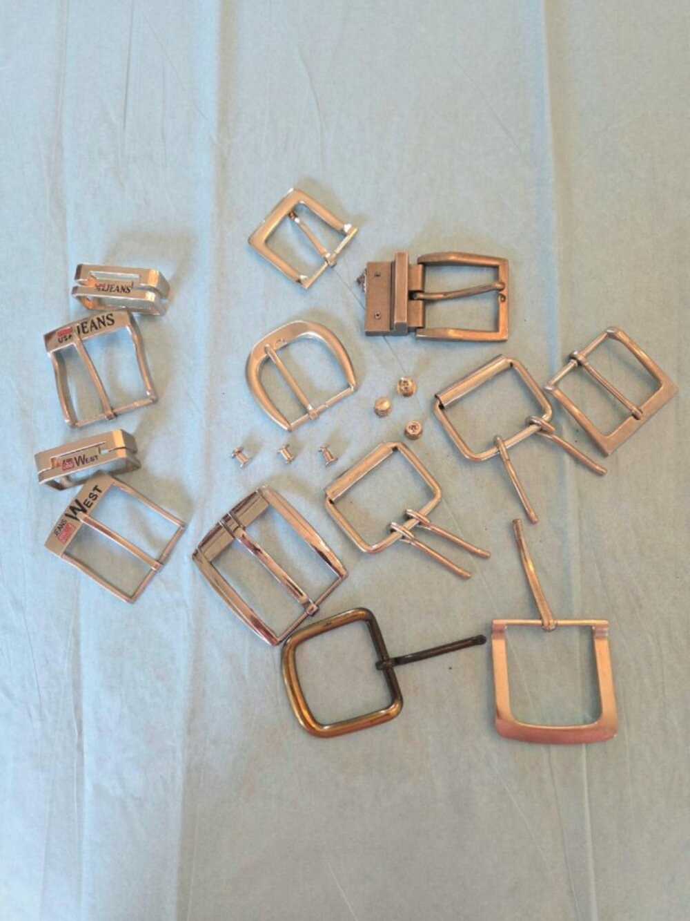 Lot of 11 Belt Buckles Vintage Metal
